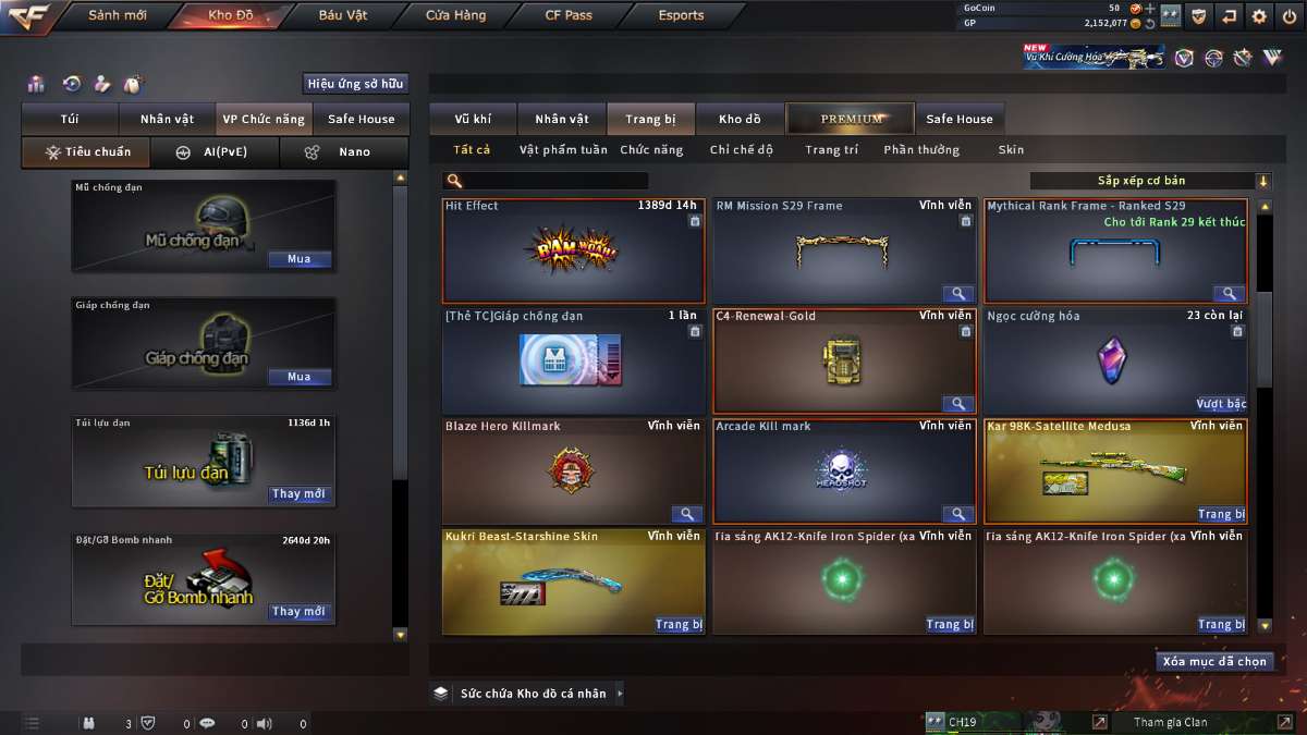 shop acc cf uy tin gia re